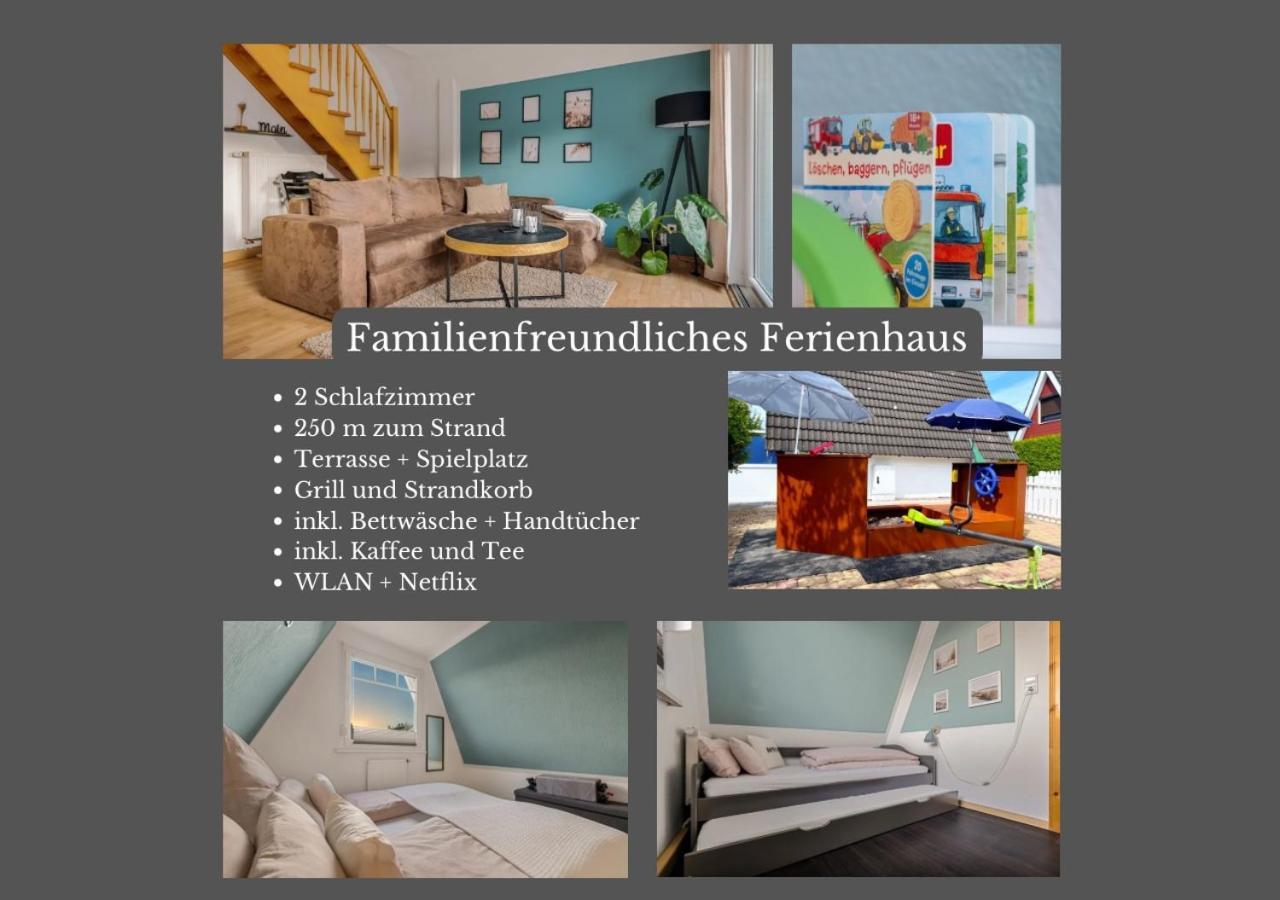 Familienfreundliches Ferienhaus In 5 Min Zum Strand Mit Terrasse Und Kostenlosem Parkplatz Cuxhaven Luaran gambar